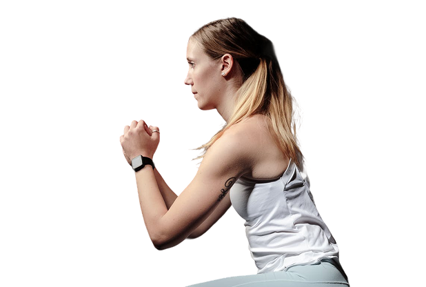 trenerka personalna robiąca przysiad