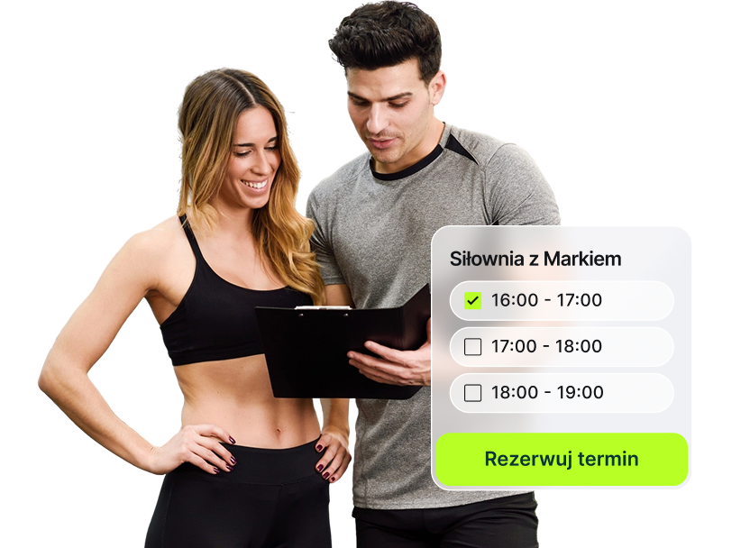 Para trenerów sprawdzająca plan treningowy